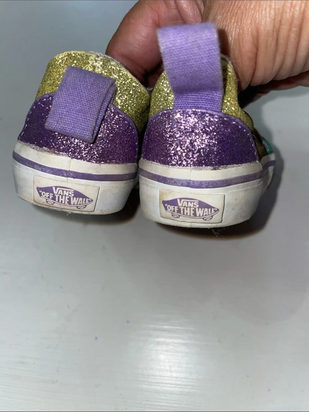 Vans Glitter baby girl shoes size 4